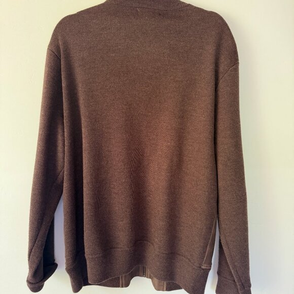 Orvis Suede / Wool Bomber Sweater - Picture 4 of 8